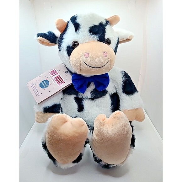 New Aroma Hot Hugs COW Microwaveable Hottie Lavender SCENT Plush Soft Animal - Picture 1 of 7